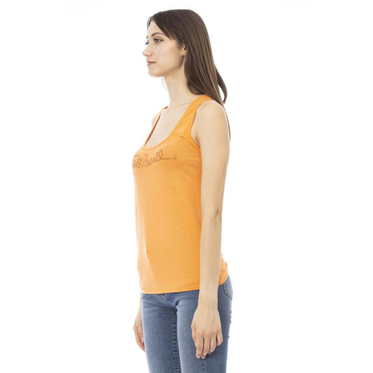 Top da donna in viscosa arancione Just Cavalli