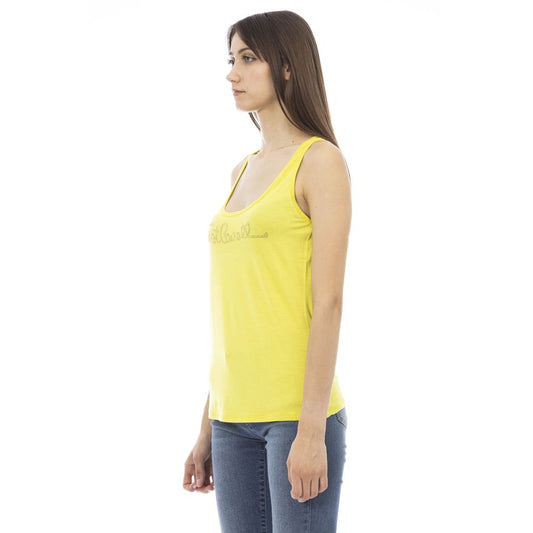 Top da donna in viscosa gialla Just Cavalli