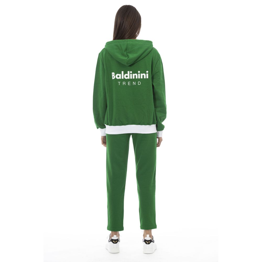 Maglione da donna in cotone verde Baldinini Trend