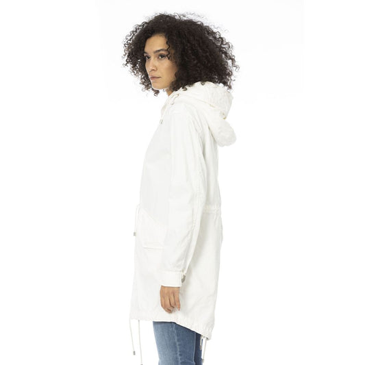 Parka da donna in cotone bianco Mr&Mrs Italy