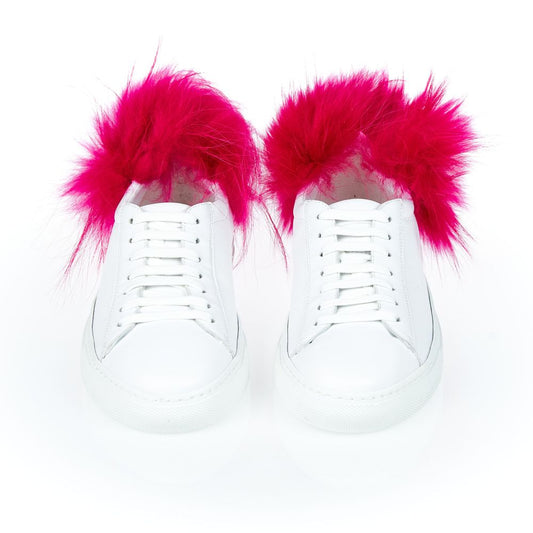 Mr&Mrs Italy Sneaker da donna in pelle di agnello bianca