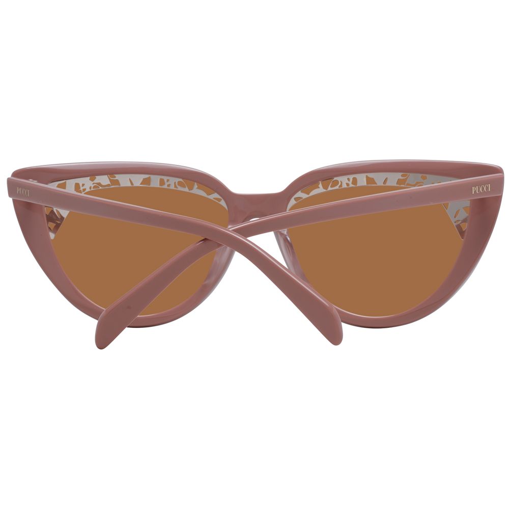 Occhiali da sole in plastica rosa Emilio Pucci