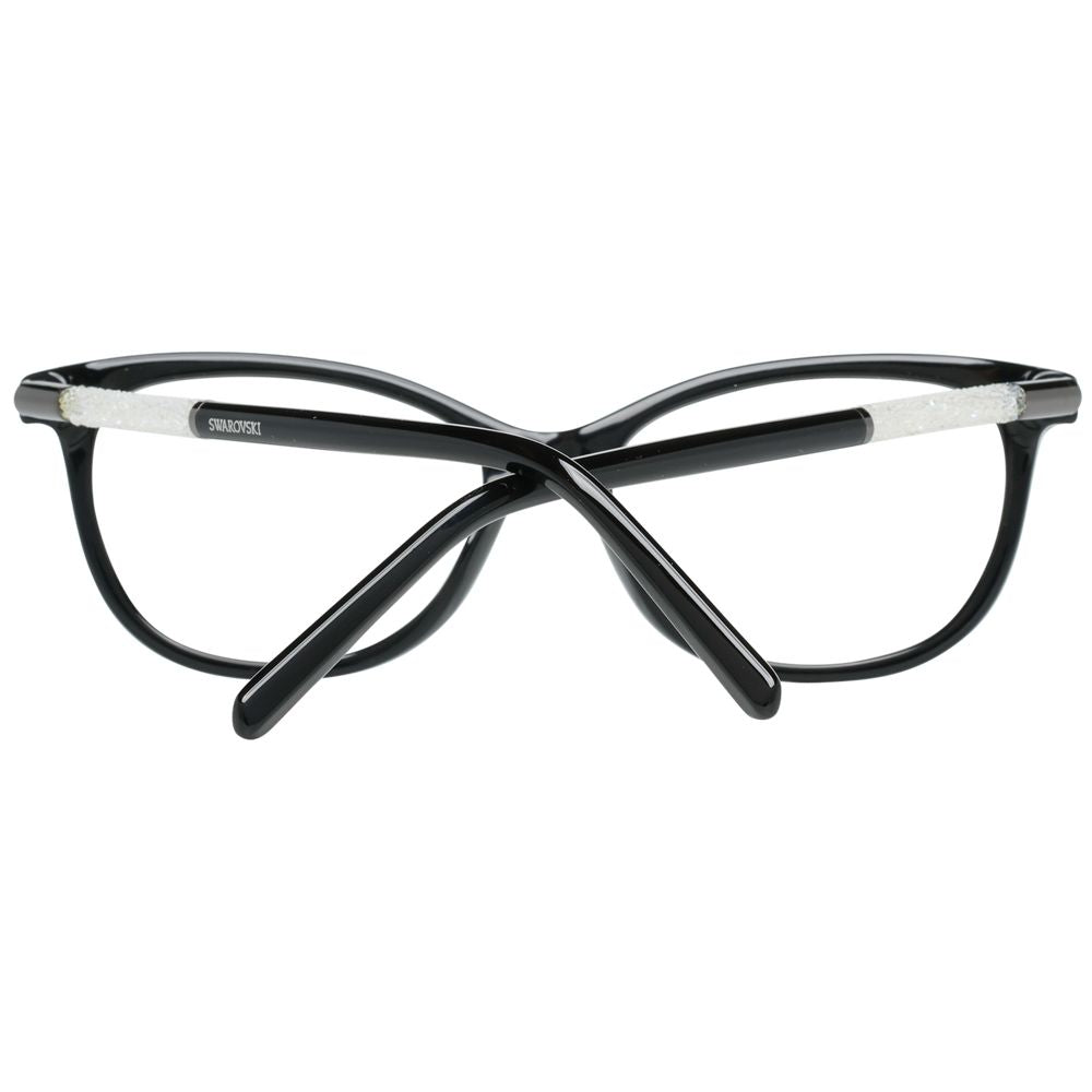 Occhiali Swarovski in metallo nero e plastica (montature)