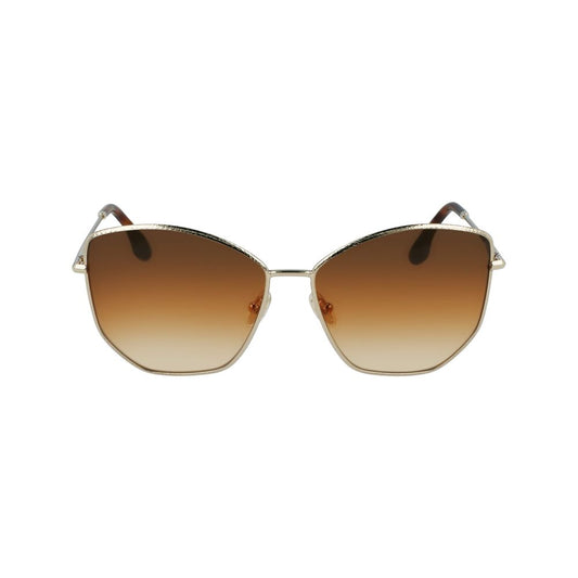 Occhiali da sole in metallo dorato Victoria Beckham