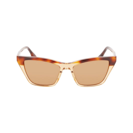 Occhiali da sole in acetato marrone Victoria Beckham