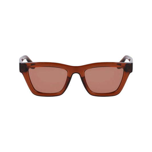 Occhiali da sole iniettati marroni Victoria Beckham