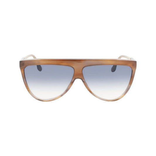 Occhiali da sole in acetato marrone Victoria Beckham