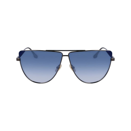 Occhiali da sole in metallo blu Victoria Beckham