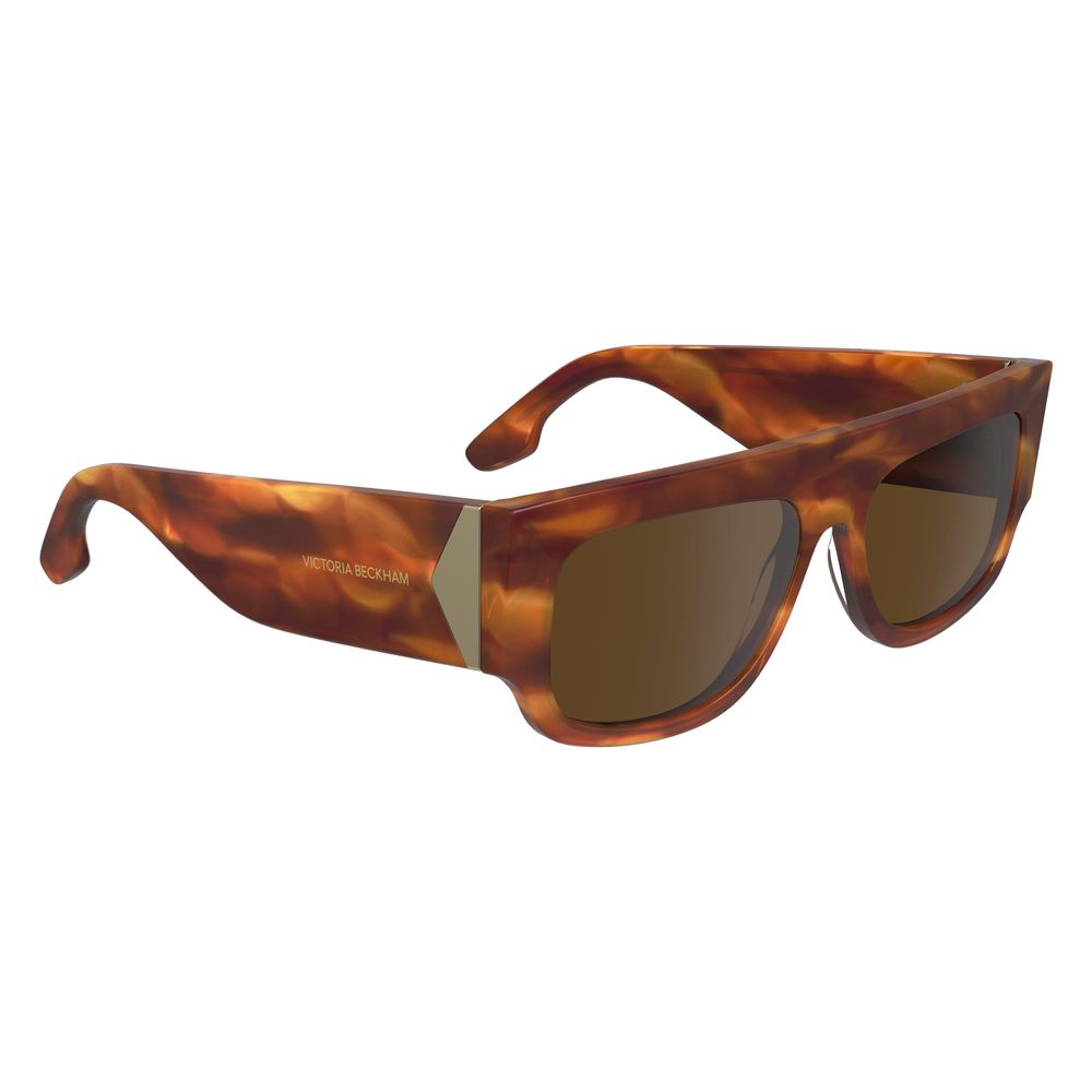 Occhiali da sole in acetato marrone Victoria Beckham