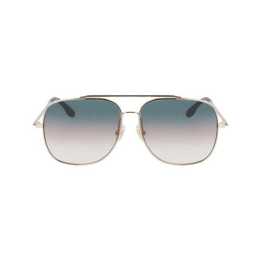 Occhiali da sole in metallo dorato Victoria Beckham