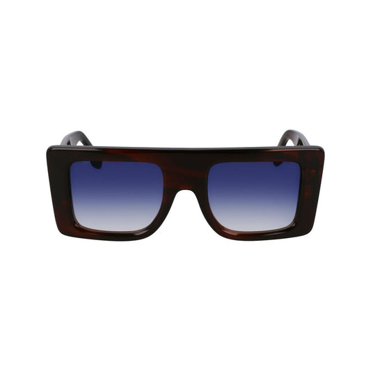 Occhiali da sole in acetato marrone Victoria Beckham