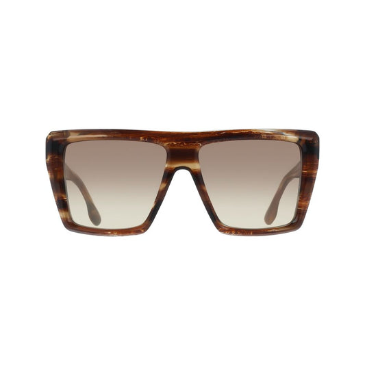 Occhiali da sole in acetato marrone Victoria Beckham