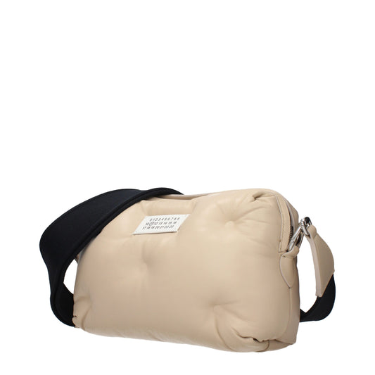 Maison Margiela Beige Leather Clutch Bag