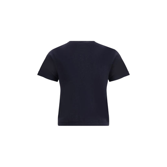 Top in cotone blu cashmere estremo
