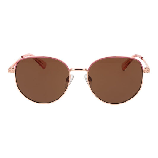 Occhiali da sole in metallo oro rosa Ted Baker