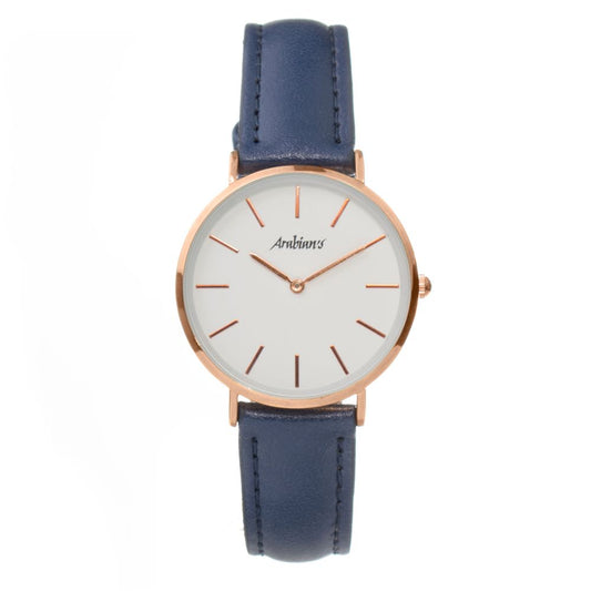 Orologio elegante in pelle blu ARABIANS