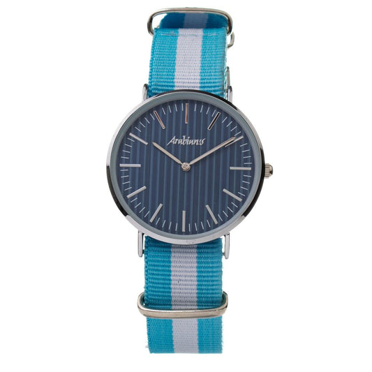 Orologio elegante in tessuto blu ARABIANS