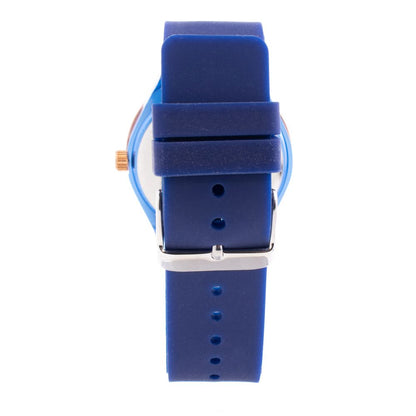 Orologio con cinturino in gomma blu ARABIANS