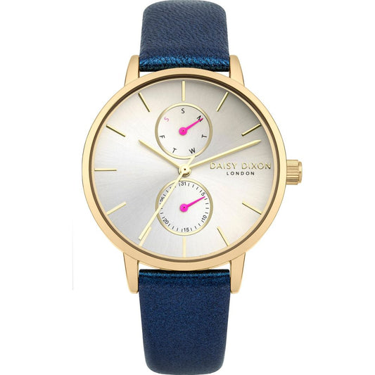 Orologio elegante in pelle blu DAISY DIXON