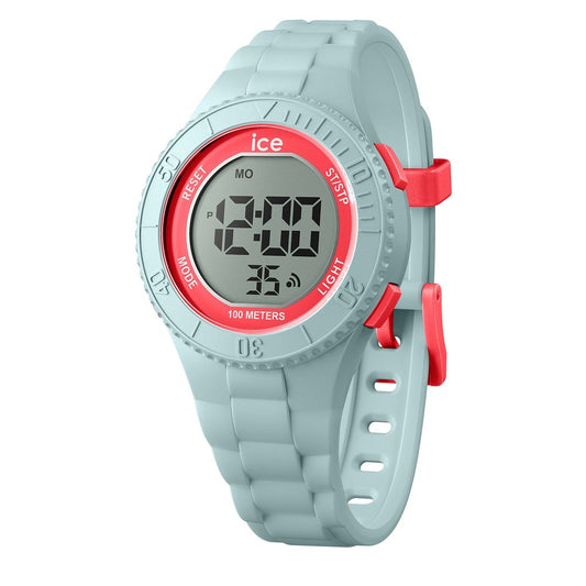 Orologio digitale sintetico grigio ghiaccio