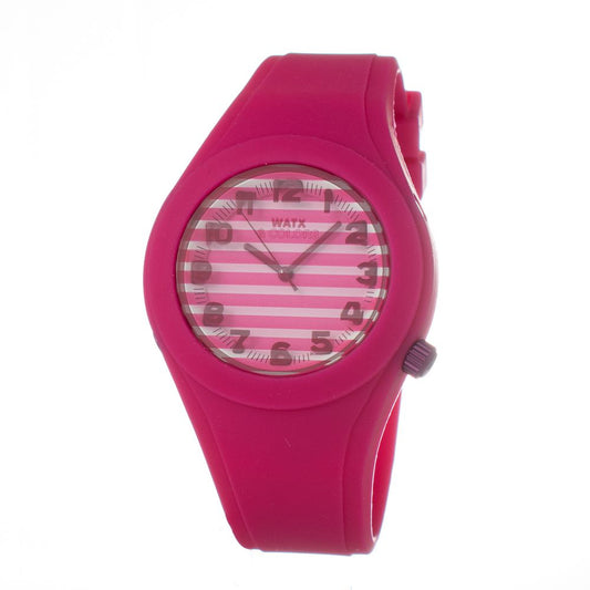Orologio con bracciale sintetico rosa WATXANDCO