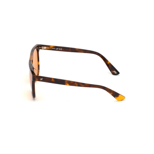 WEB EYEWEAR Occhiali da sole in plastica marrone