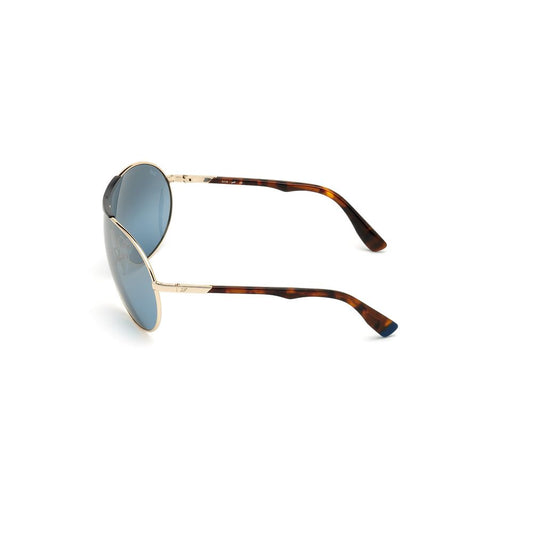 Occhiali da sole in metallo dorato WEB EYEWEAR