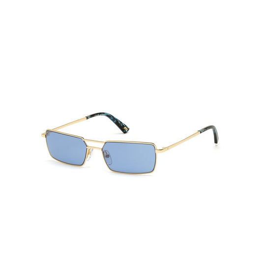 Occhiali da sole in metallo dorato WEB EYEWEAR