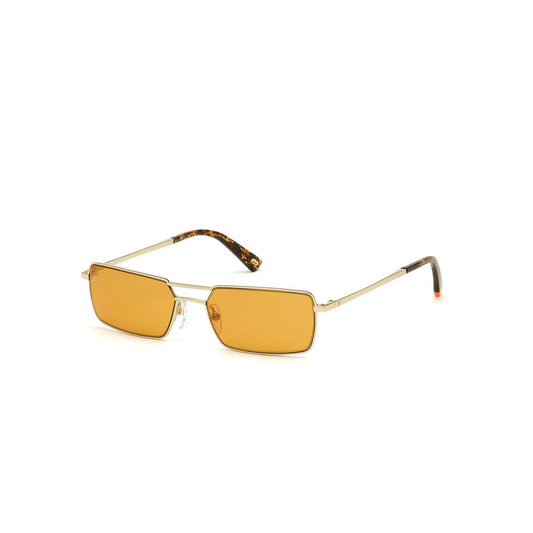 Occhiali da sole in metallo dorato WEB EYEWEAR
