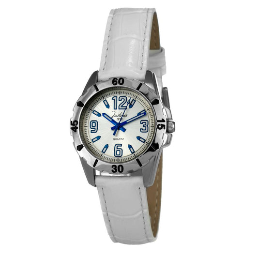 Orologio elegante JUSTINA in pelle nera