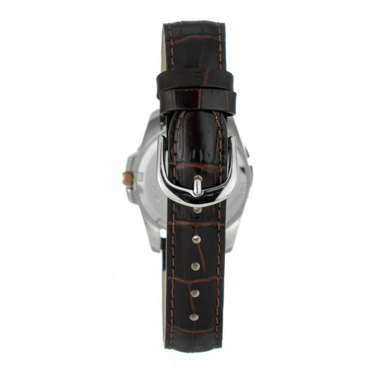 Orologio elegante in pelle marrone JUSTINA
