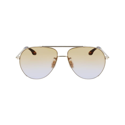 Occhiali da sole in metallo dorato Victoria Beckham
