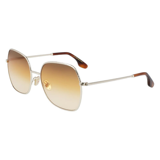 Occhiali da sole in metallo dorato Victoria Beckham