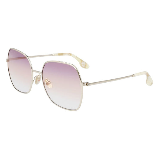 Occhiali da sole in metallo dorato Victoria Beckham