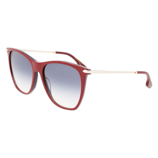 Occhiali da sole in acetato bordeaux Victoria Beckham