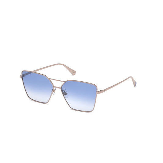Occhiali da sole in metallo dorato WEB EYEWEAR