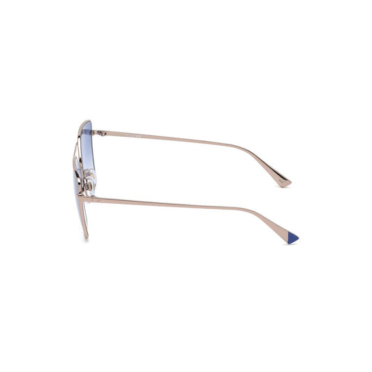 Occhiali da sole in metallo dorato WEB EYEWEAR