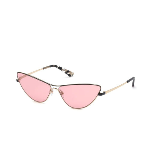 Occhiali da sole in metallo dorato WEB EYEWEAR