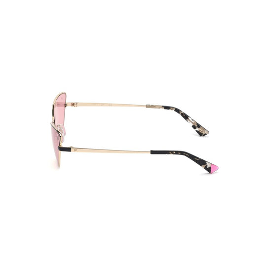 Occhiali da sole in metallo dorato WEB EYEWEAR