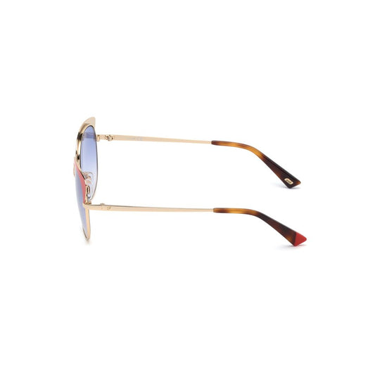 Occhiali da sole in metallo dorato WEB EYEWEAR