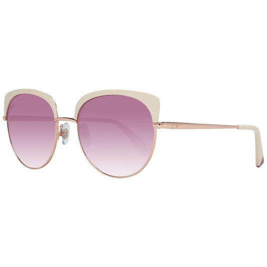 Occhiali da sole in metallo oro rosa WEB EYEWEAR
