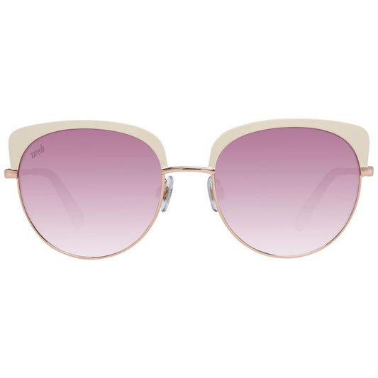 Occhiali da sole in metallo oro rosa WEB EYEWEAR