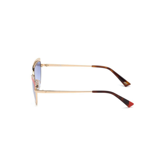 Occhiali da sole in metallo dorato WEB EYEWEAR