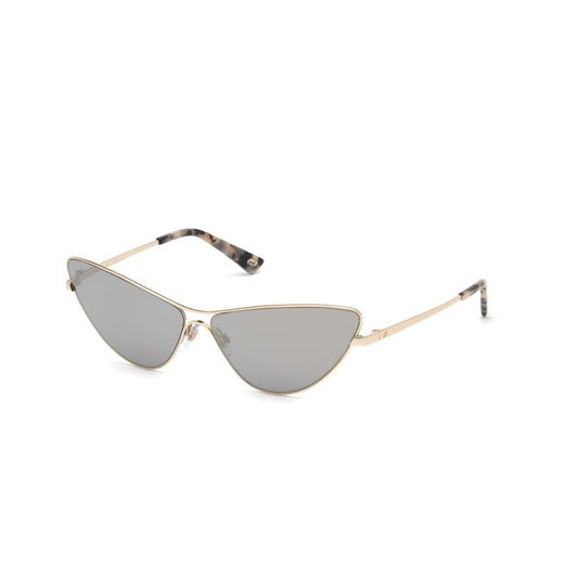 Occhiali da sole in metallo dorato WEB EYEWEAR