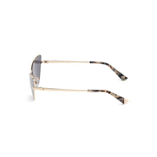 Occhiali da sole in metallo dorato WEB EYEWEAR
