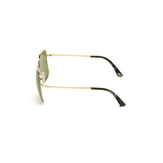 Occhiali da sole in metallo dorato WEB EYEWEAR