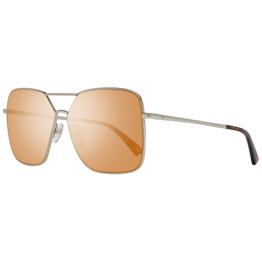 Occhiali da sole in metallo dorato WEB EYEWEAR