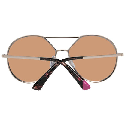 Occhiali da sole in metallo oro rosa WEB EYEWEAR