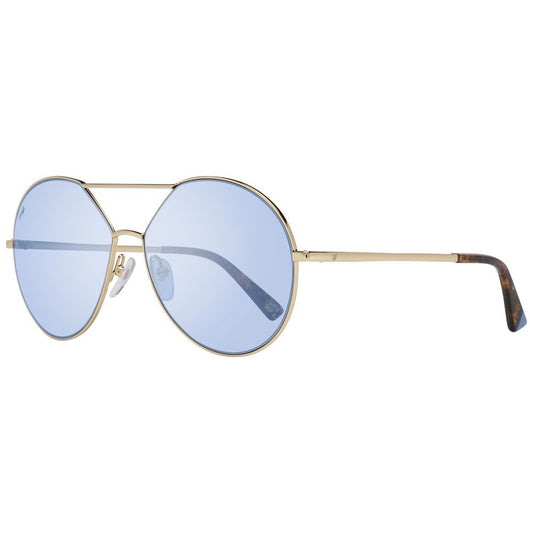 Occhiali da sole in metallo dorato WEB EYEWEAR