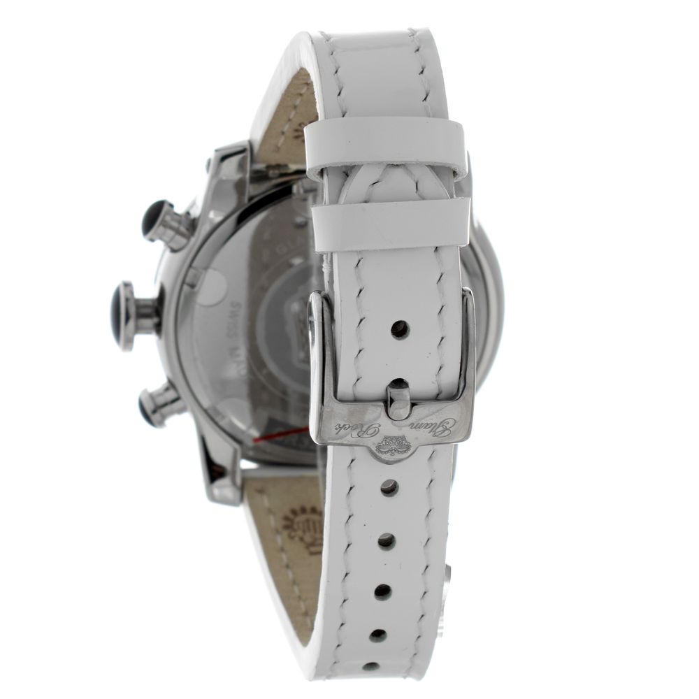 Orologio elegante in pelle bianca GLAM ROCK